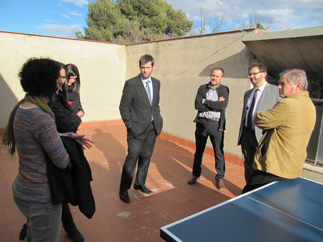 El director general de Joventut de la Generalitat, Toni Reig, visita els espais joves de  Calaf, Vallbona i la Pobla