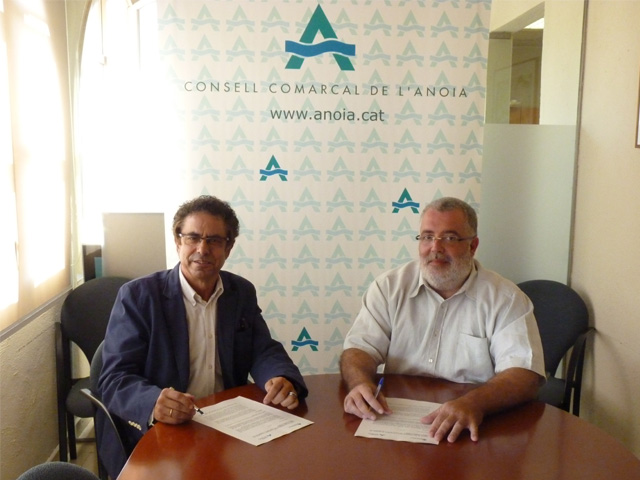El Consell Comarcal i l’Ajuntament de Vilanova signen conveni per a la dinamització del Centre d’Innovació Anoia