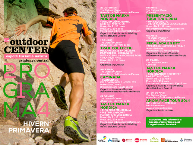 Btt, marxa nòrdica, trail, visites culturals i gastronòmiques,..., el nou programa d’activitats dels The Outdoor Center