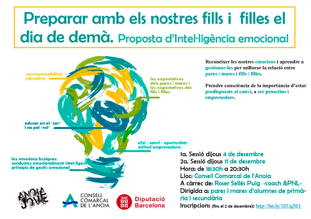 El Consell Comarcal organitza un taller d’intel·ligència emocional per als familiars d’alumnes de primària i secundària