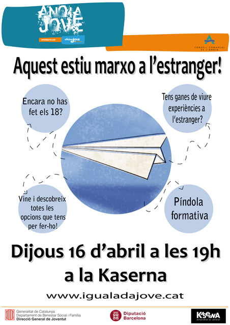 L’Oficina Jove del Consell Comarcal engega un cicle de xerrades per als joves que volen fer estades a l’estranger