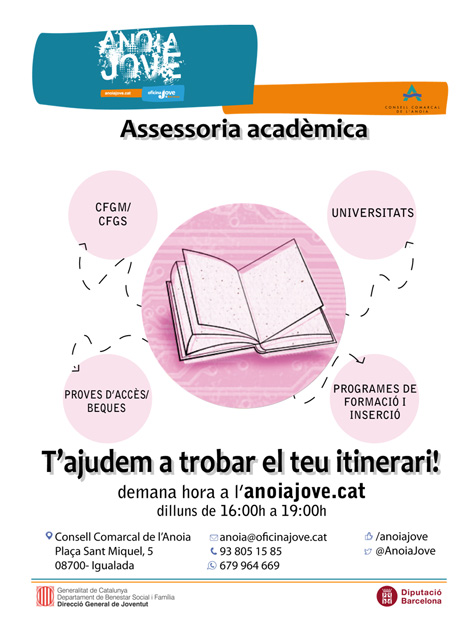 El Consell Comarcal posa en marxa un nou servei d’assessoria acadèmica per als joves