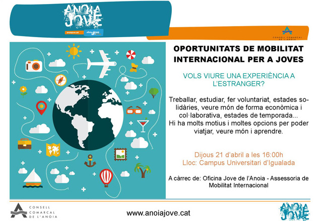 El Campus Universitari acull una xerrada per a tots els joves que vulguin viure una experiència a l’estranger