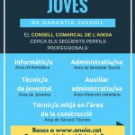 El Consell Comarcal contractarà 5 joves en pràctiques dins el marc del marc de la Garantia Juvenil